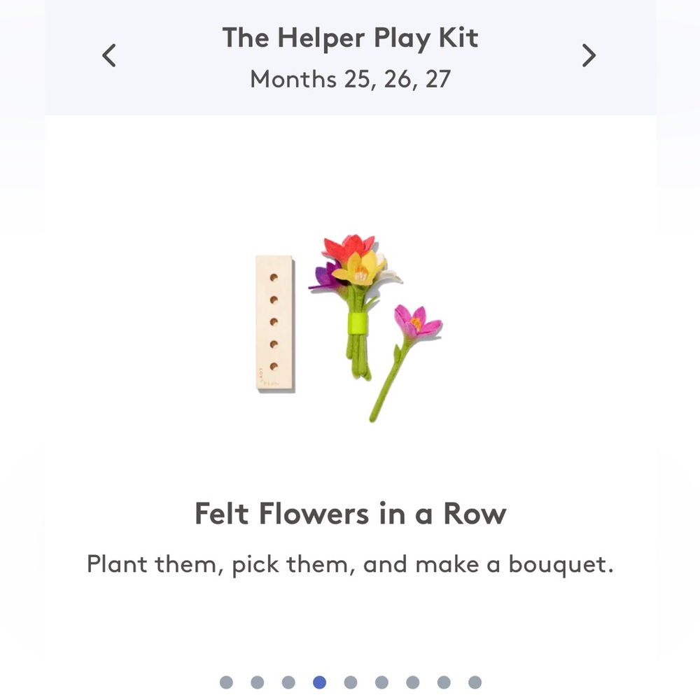 Lovevery Felt Flowers Wooden Toy